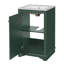 Meuble-lavabo de 20 po avec lavabo en céramique, ensemble de meuble-lavabo simple autoportant avec porte à fermeture douce, tablette réglable, style moderne-919798034