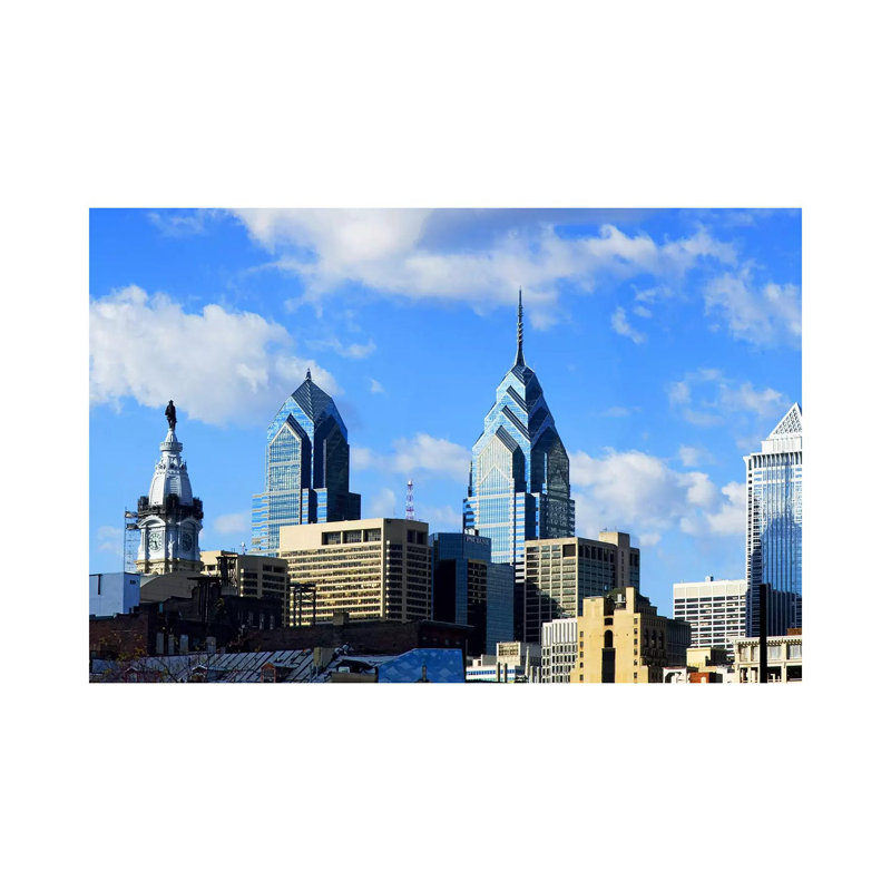 Skyscrapers In A City, Liberty Place, Philadelphia, Pennsylvania, USA by Panoramic Images - Wrapped Canvas Gallery-Wrapped Canvas Giclée
