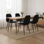 Ensemble de 4 chaises de salle à manger à dossier courbé Minimalist Minimalist-249121643-249121641