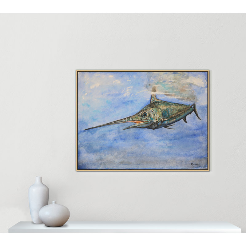 Impression Rashebia Marlin par Mike Ragan pour, Naturel, H 37,5 po x l 49,5 po