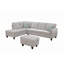 Repose-pieds avec rangement - Paire de canapé en forme de L-1013244784