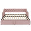 Lit de jour simple tapissier avec lit gigogne escamotable-423639972