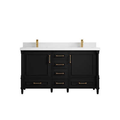 Ensemble de meuble-lavabo double 60 po Aberdeen