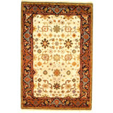Canvello Ivory Mahal Rug - 4' X 6'