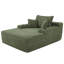 Méridienne convertible sans os avec accoudoirs larges et coussins décoratifs-225503623