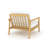 Maia Teak Club Chair, White Cushion-122886863