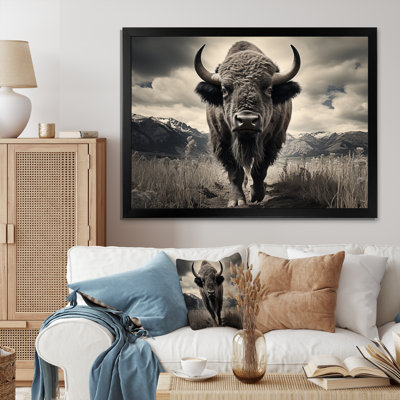 Bison Majestic Bison - Bison Canvas Print