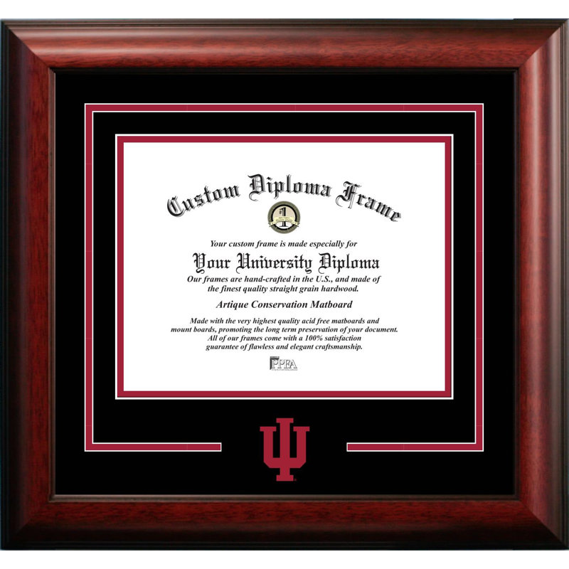 Cadre diplôme en boisson indiana hoosiers NCAA
