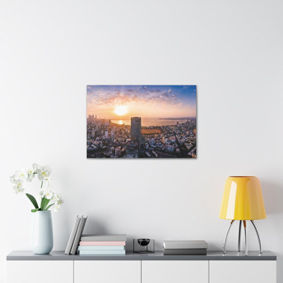 «Mumbai Daytime Skyline», toile d'art à couper le souffle, paysage urbain époustouflant