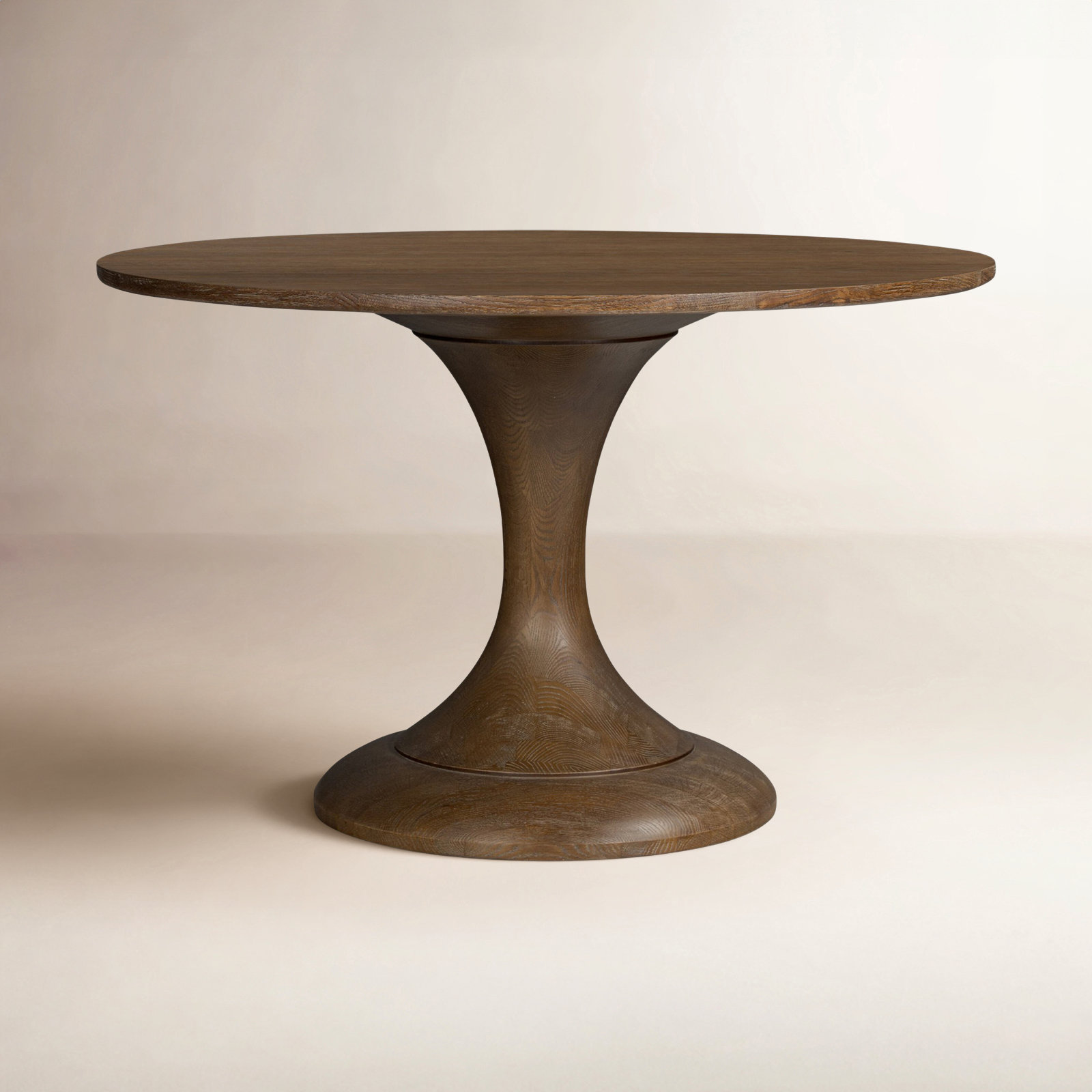 Eastman Dining Table -Light Weathered Oak, 30" H x 48" W x 48" D, Sienna Oak