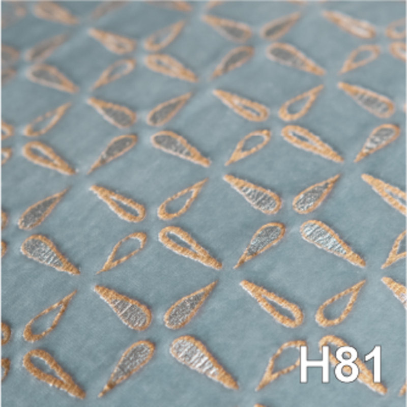 Petal Metal Square Velvet Pillow, Harbor Geometric, 20"H x 20"W