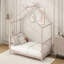 Lit plateforme simple en métal, rose-1298547732