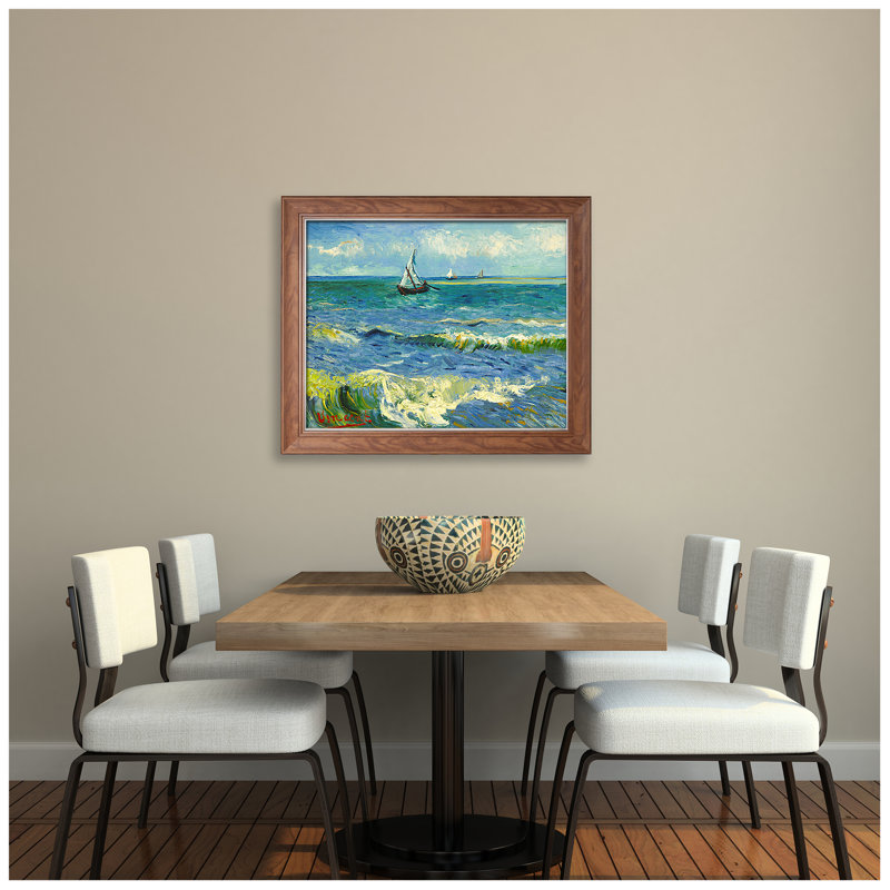 «The Sea At Les Saintes» par Vincent Van Gogh, reproduction sur toile, H 29,5 po x l 35,5 po x P 0,75 po