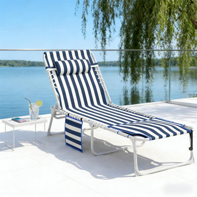 Chaise longue pliante