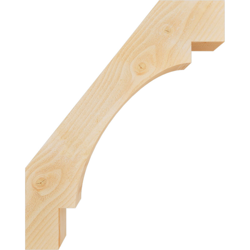 4"W x 24"D x 30"H Merced Rough Sawn Knee Brace, Douglas Fir, Douglas Fir, Rough Sawn, 30" H x 4" W x 24" D