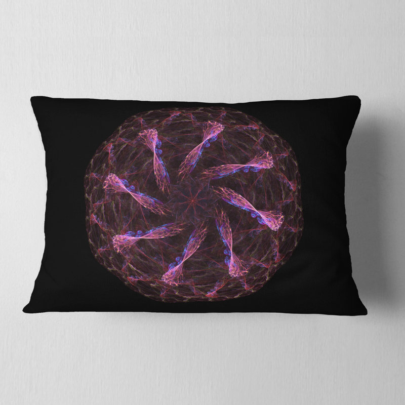 Coussin lombaire d’art en fleur radial