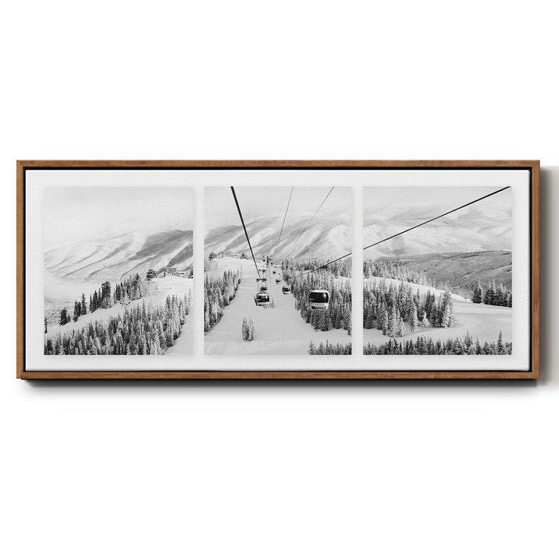 " Frost Mountain ", 8" H x 20" W x 1.5" D, Walnut