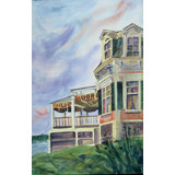 House On The Hill Painting by Nancy Alimansky
