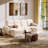 4 Seater Modular Power Reclining Sofa With 2 Ottomans, Recliner Couch With Usb & Type-C Ports-75370014-74809215
