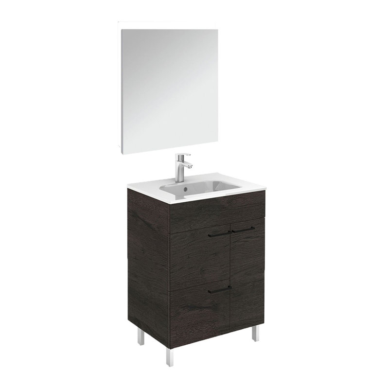 Elegance 23.6'' W Single Vanity, Wenge