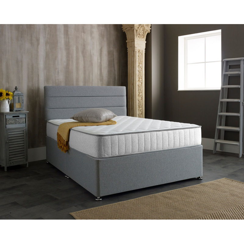Brevyn Victoria White Castle Hybrid Spring And Memory Fibre Mattress, Double (4'6)