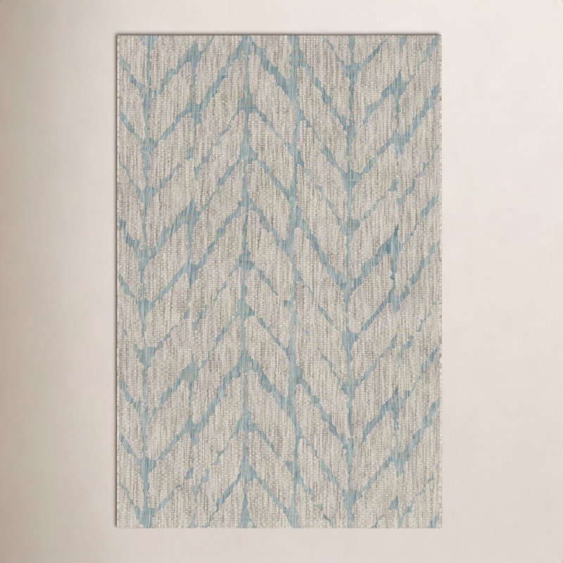 Isle Chevron Indoor / Outdoor Rug, Rectangle 3'11" x 5'10"