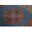 Tapis bleu clair à teinture végétale Kazak