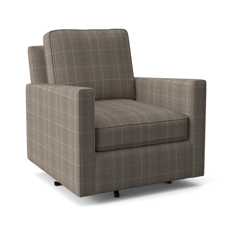 Nicklaus Armchair, Taupe Plaid; 0126-73