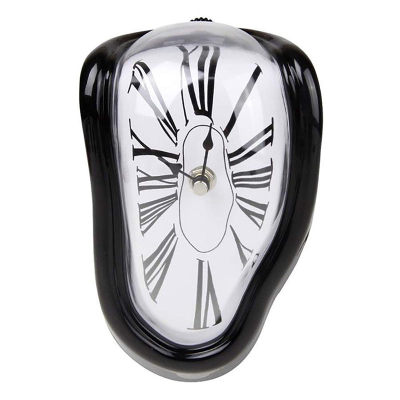 Horloge de table à chiffres romains, Noir