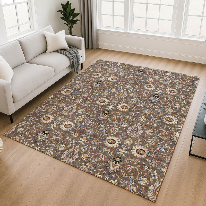 Tapis de qualité supérieure lavable à la machine Mayfield AMF2192 global, Chocolat, 5' x 7'6"