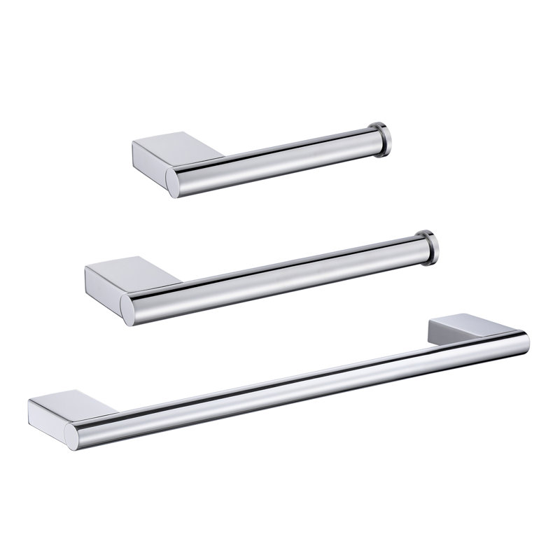 Ensemble de quincaillerie de salle de bain 3 pièces, Chrome