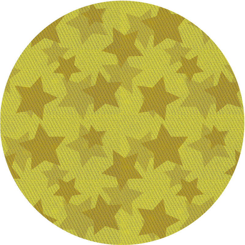 Tapis à motif olive, Rond 3 pi