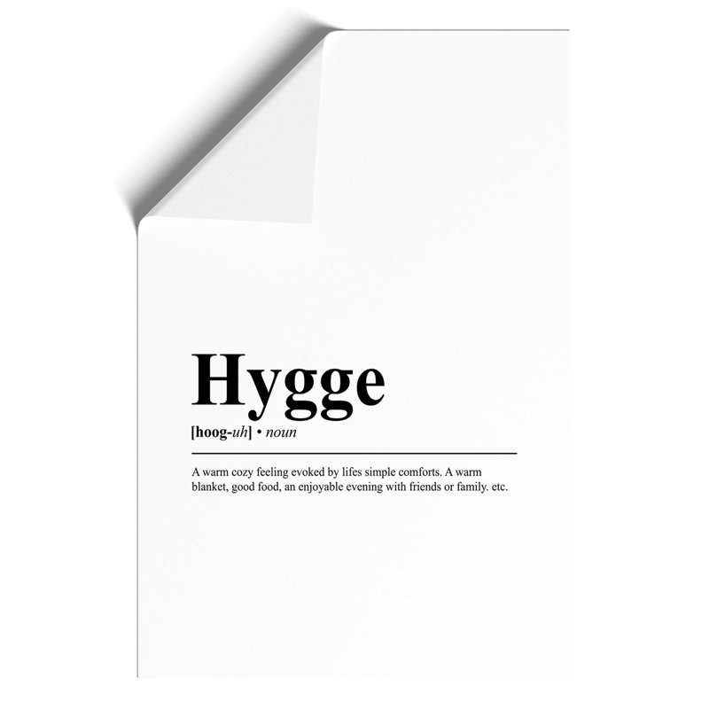 Hygge - Frameless Print, 84cm H x 59cm W x 0.1cm D