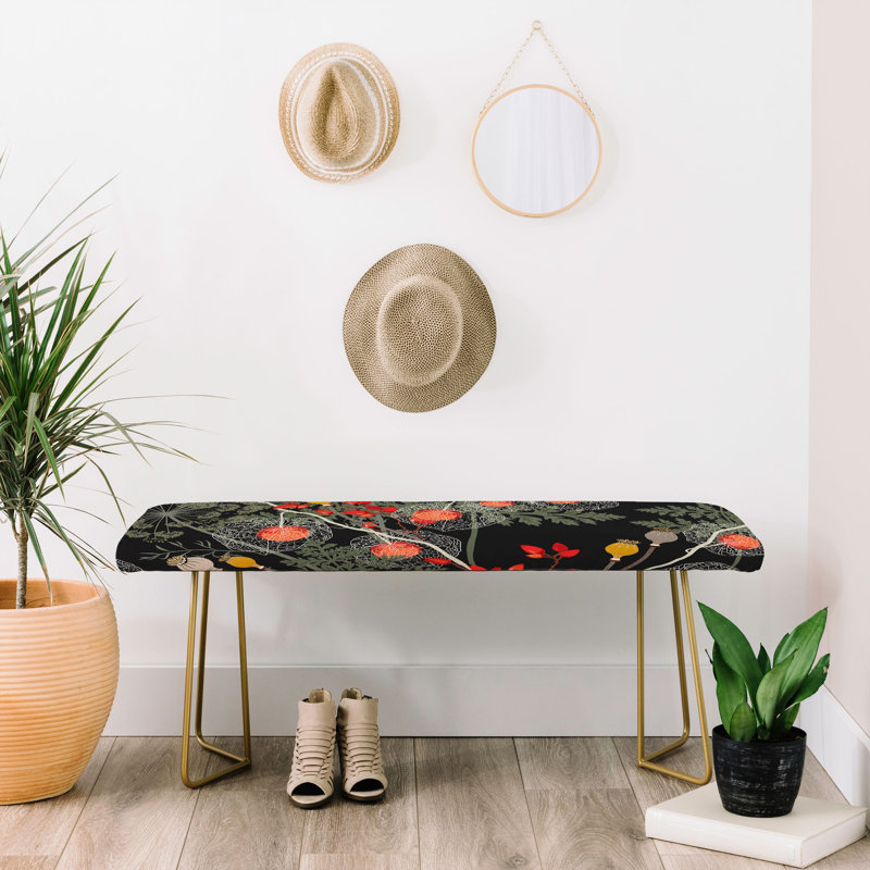 Dore Polyester Upholstered Bench