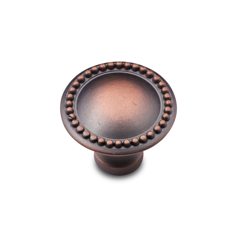 CK Series 1 1/4" Diameter Mushroom Knob, Distressed Copper