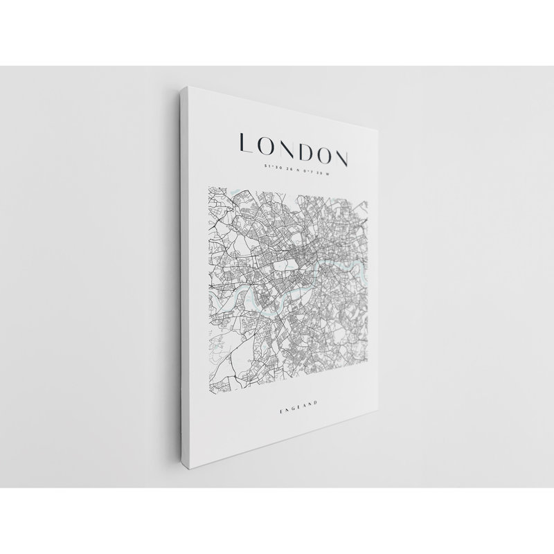 Impression sur toile London, Royaume-Uni, H 24 po x l 16 po