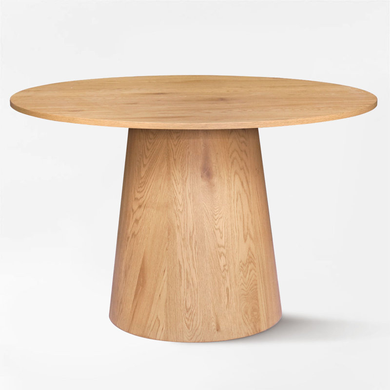 Table de salle à manger 46 ", Naturel, H 29,5 po x L 46 po x l 46 po