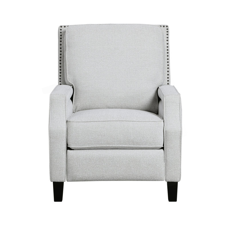 Fauteuil inclinable de style transitionnel à dossier poussoir, fauteuil confortable