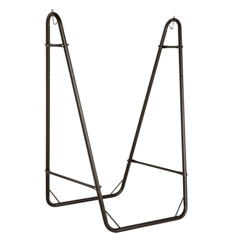 Chaise hamac avec support Hebden, Brun