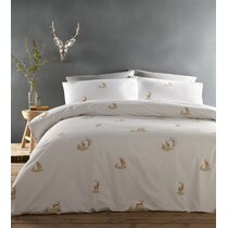 Catherine Lansfield Majestic Stag Reversible Double Duvet Cover Set with  Pillowcases Green : : Home & Kitchen