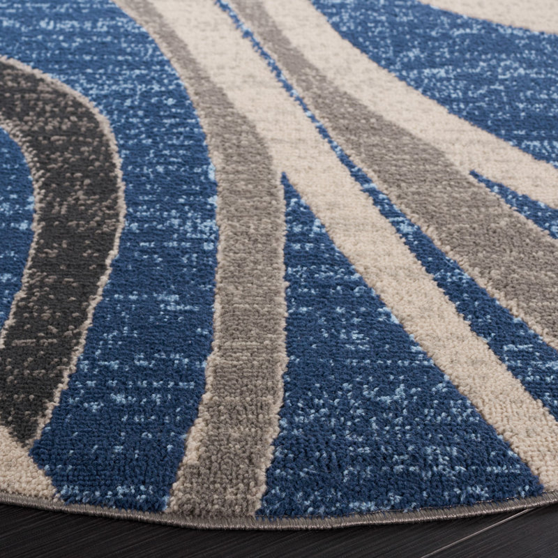 Gaudioso Performance Abstract Rug, Round 6'7"
