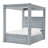 Valesia Upholstered Canopy Bed-64302747-64302726