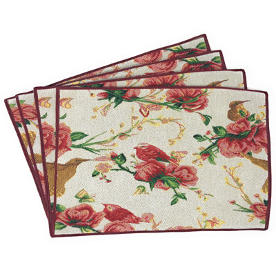 Shurtz Polyester Floral Rectangle Placemat