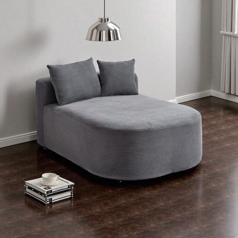 Canapé-lit convertible Corduroy, Gris