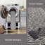 Tapis gris-beige en coton tissé à plat à la main à motif géométrique Siggers-1647240219-1647240215