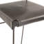 Melbourne 18" Buffalo Leather And Iron Bar Chair Black-913291999-927633231