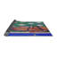 Tapis à motifs vert/bleu/orange zone orange Strouth-1352887716