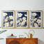 FLORAL Series CCCCLXXXXI - Impression encadrée sur mesure de qualité supérieure - 3 pièces-415286738-415286739