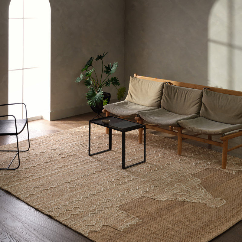 Jaipur Living Kiburi SOS01 Handwoven Geometric Tan Area Rug (3'X5'), Rectangle 6' x 9'