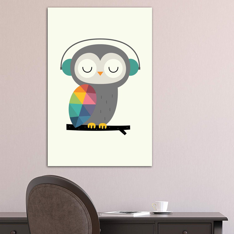 Owl Time by Andy Westface - Wrapped Canvas Print, 101.6 cm H x 66.04 cm W x 1.91 cm D